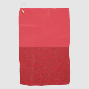 Horizontal Split Tomato Red Golf Towel – Customize