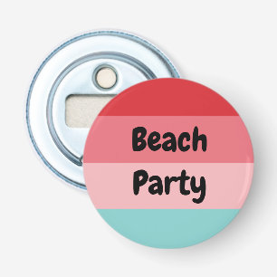 Horizontal Striped Funny Beach Party Bottle Opener