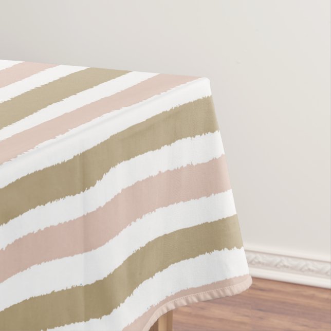 Horizontal Striped  Tablecloth (In Situ)