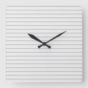 Horizontal Stripes Background Wall Clock 