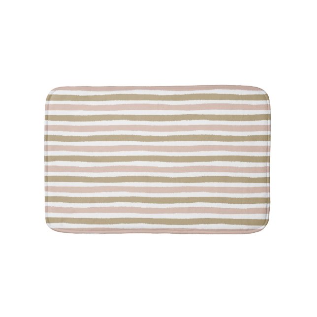 Horizontal Stripes  Bath Mat (Front)