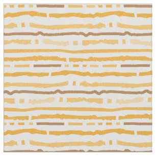 Horizontal stripes. - butter yellow warm tones fabric