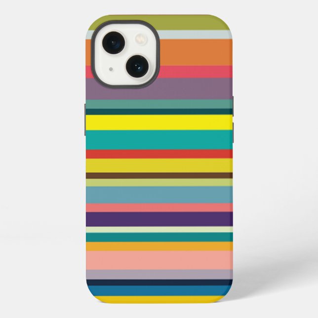 Horizontal Stripes iPhone Case (Back)