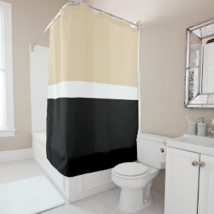 Horizontal Taupe Black Retro Modern Stripe Spring
