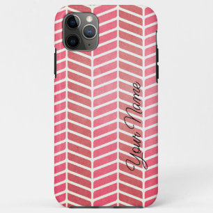 Horizontal Waves of Pink Shades Phone Cover