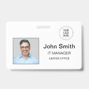 Horizontal White ID badge