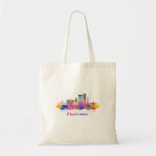 horizonte charleston acuarela tote bag