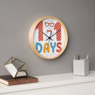 Horloge 101 Jours Smarter 101e Jour École Dalmatienne Chie