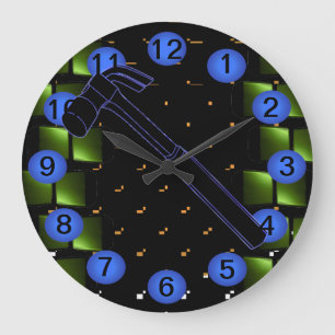 Horloge 12 d'atelier de bâtiment de construction