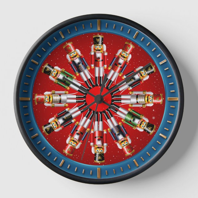 Horloge 12 Soldats du Jouet de Noisette de Noël (Recto)