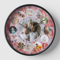 13 Photos collage Nom personnalisé Rosy Watch