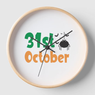 Horloge 31 octobre - Halloween