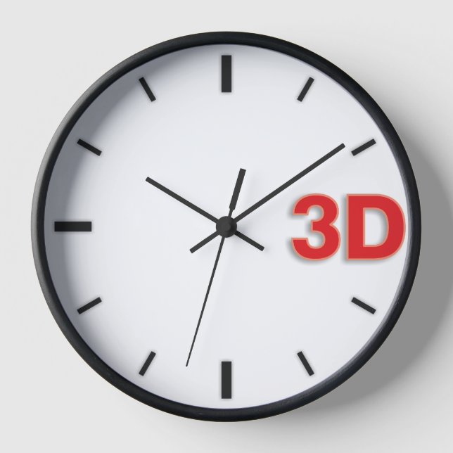 Horloge 3D O'Clock 2-Rd. (Recto)