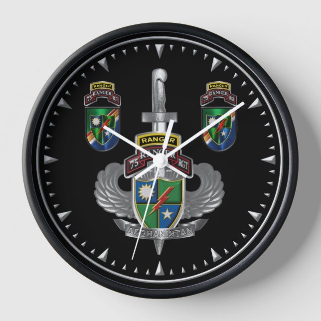 Horloge 75e Régiment de Rangers Afghanistan Vétéran (Recto)