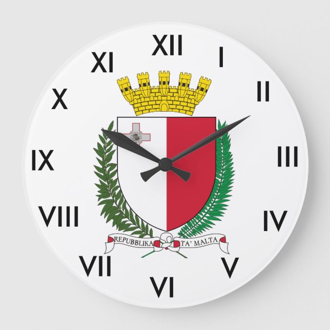Horloge à armoiries de Malte (Recto)