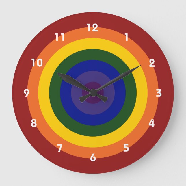 Horloge à bulles arc-en-ciel (Recto)