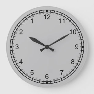horloge à cadran inverse