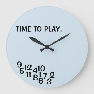 Horloge à chiffres brouillés Joke pour chambre de 