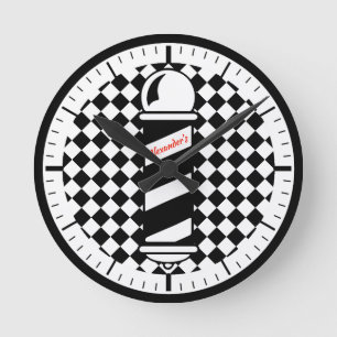 Horloge À damiers Barberpole