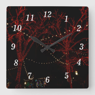 Horloge À Mur Rouge À Paire