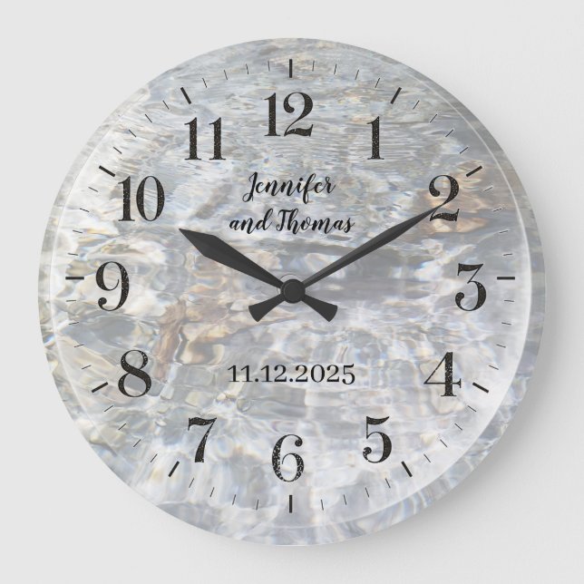 horloge à réflexion d'eau (Recto)