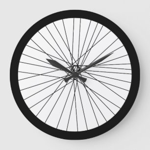 Horloge à roue à vélo (graphique 2D imprimé)