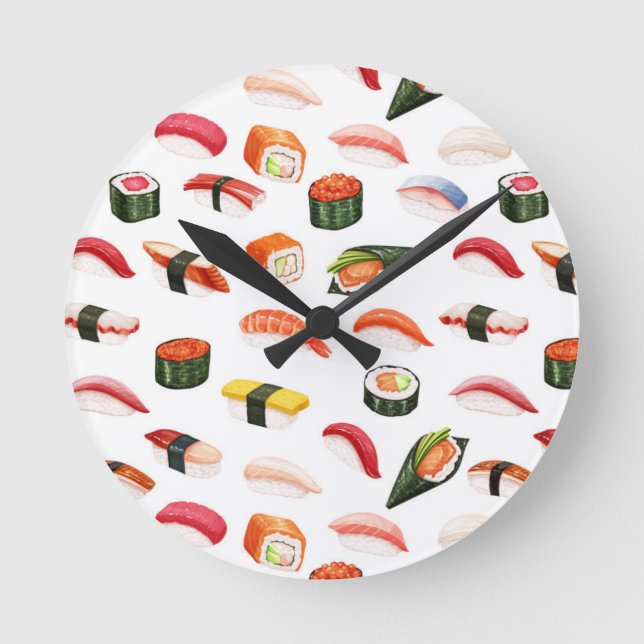 horloge à sushi de nouveauté (Recto)