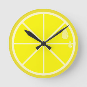 Horloge à tranche de citron
