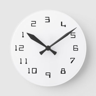 Horloge abstraite, nombres changés