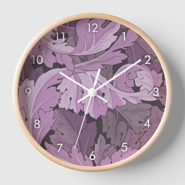 Horloge Acanthus, William Morris (Recto)