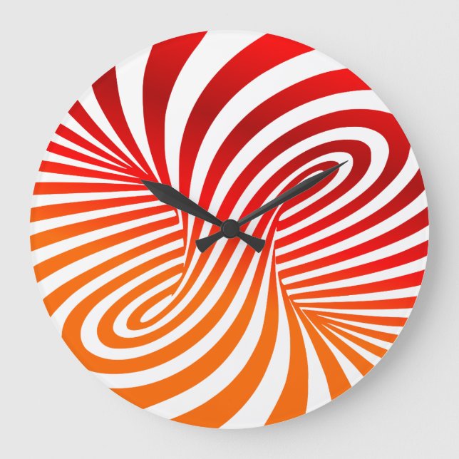 Horloge acrylique de l'illusion centrifuge (Recto)