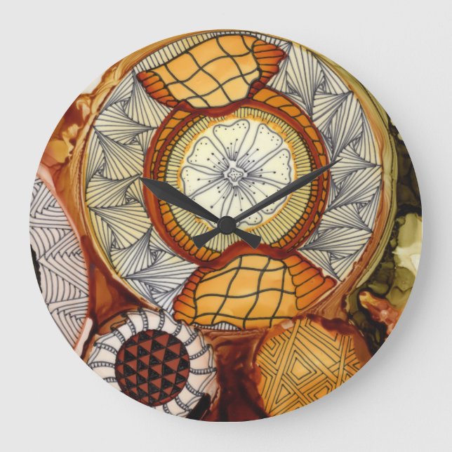 Horloge acrylique ronde machine (Recto)