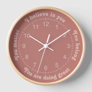Horloge Affirmations positives