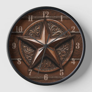 Horloge Agritourisme rustique Cowboy Western Country Texas