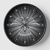 Aigle gris avec deux têtes cadenas