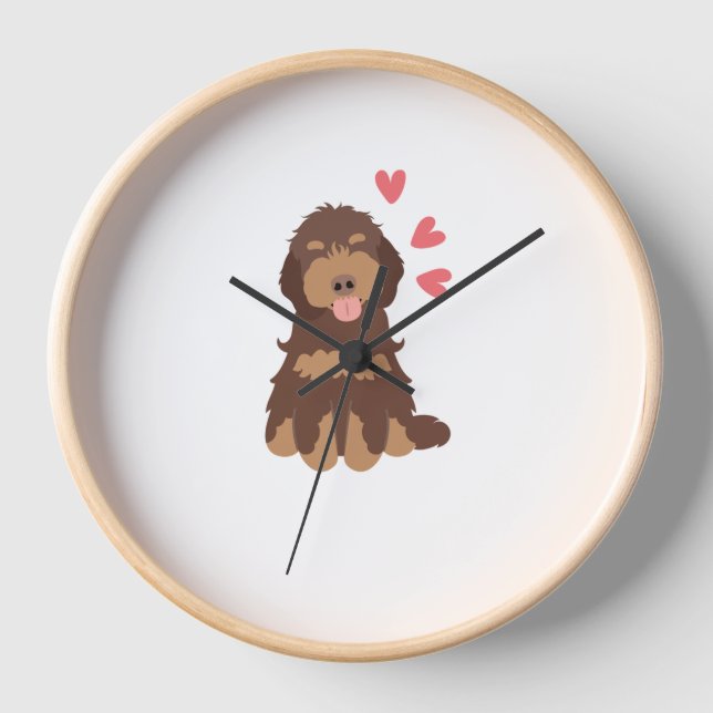 Horloge Aimer Chocolat Phantom Cockapoo Cavapoo Chien (Recto)