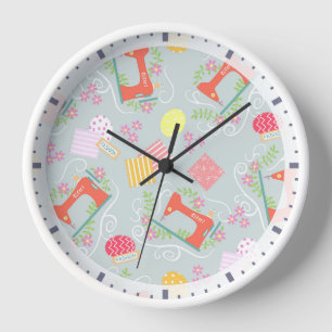 Horloge Aimer Machine à coudre gris