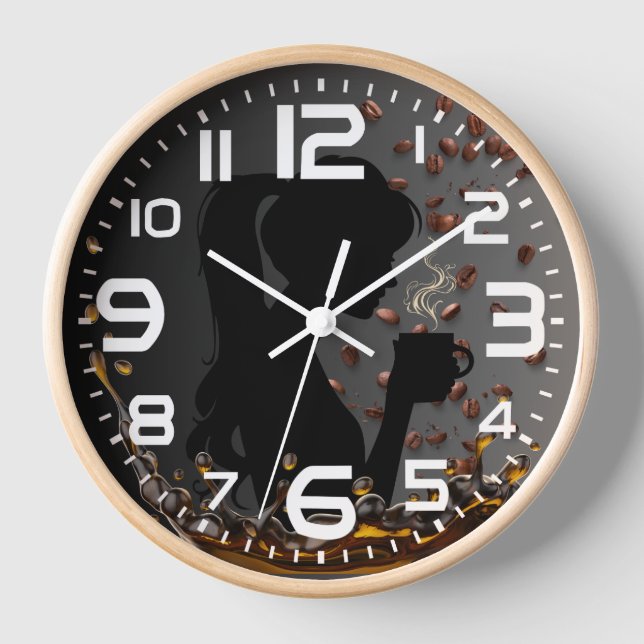 Horloge All you need is coffee (Recto)