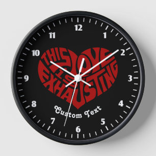 Horloge Amour épuisant