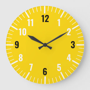 Horloge analogique Chic Gold avec chiffres