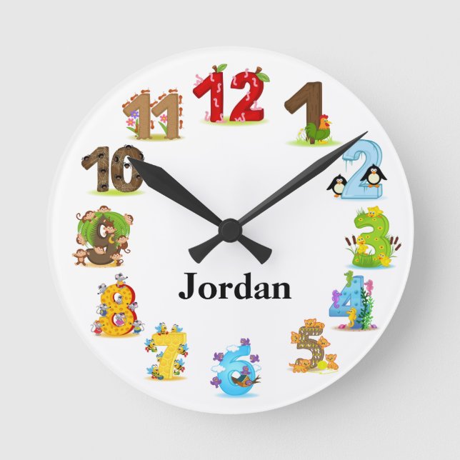 Horloge Animale Personnalisée (Recto)