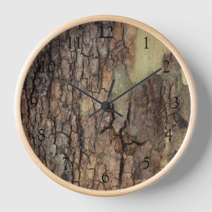 Horloge Arbres de forêt rustiques