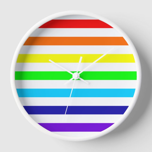 Horloge arc-en-ciel blanc (Recto)