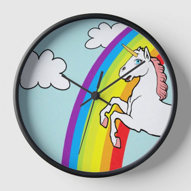 Horloge Arc-en-ciel de Unicorne (Recto)