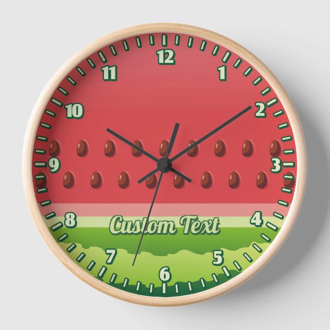 Horloge Arrière - plan de pastèque (Recto)