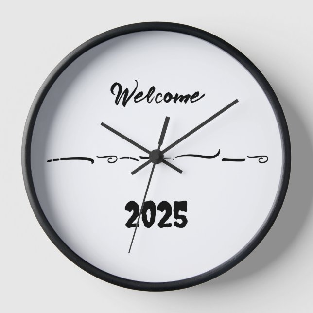 horloge art bienvenue (Recto)