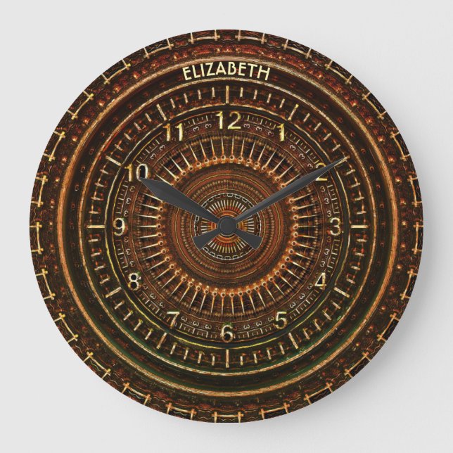 Horloge Art déco antique Retro Steampunk Rusty (Recto)