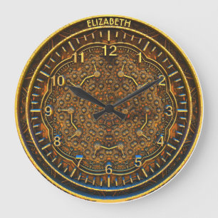 Horloge Art déco rétro rousty en vapeur Vintage