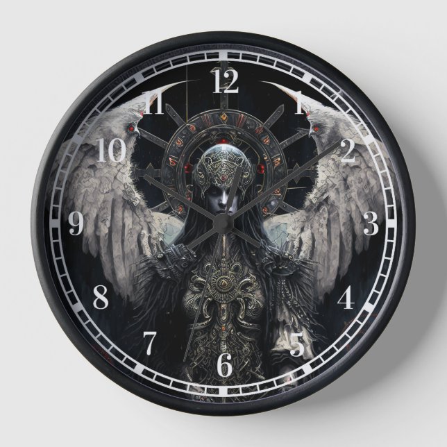 Horloge Art gothique d'Imaginaire d'Angle foncé (Recto)