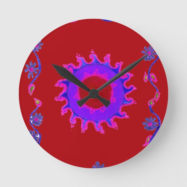 Horloge Art indien Motif Mendi (Recto)